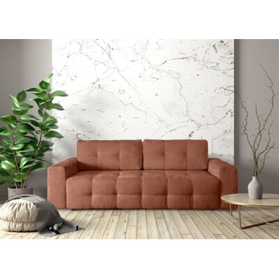 Fun Möbel Schlafsofa Designersofa Sofa 3-Sitzer ARIELLE in Stoff Perfect Harmony Rostbraun Fun Möbel Schlafsofa Designersofa Sofa 3-Sitzer ARIELLE in Stoff Perfect Harmony Rostbraun