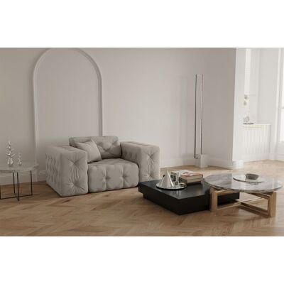 Fun Moebel Sessel Designersessel CHANTAL in Stoff Opera Velvet Cream Fun Moebel Sessel Designersessel CHANTAL in Stoff Opera Velvet Cream