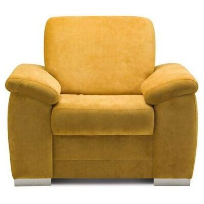 Fun Moebel Sessel Polstersessel VINZENT Polyesterstoff Gelb Fun Moebel Sessel Polstersessel VINZENT Polyesterstoff Gelb