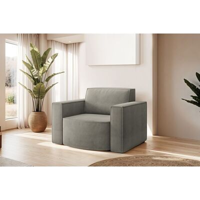 Fun Möbel Sessel Designersessel PALMA in Stoff Noel Grau Fun Möbel Sessel Designersessel PALMA in Stoff Noel Grau
