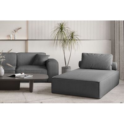 Fun Möbel Chaiselongue Sezlong Liege CELES PREMIUM in Stoff Scala Anthrazit Fun Möbel Chaiselongue Sezlong Liege CELES PREMIUM in Stoff Scala Anthrazit