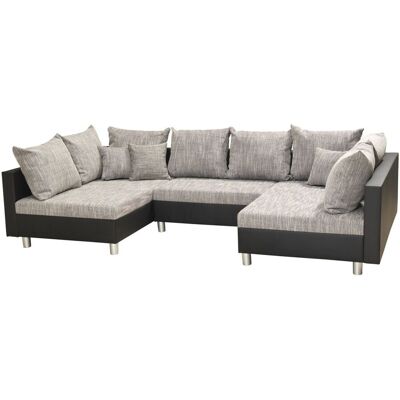 Fun Moebel - Allegra - Schwarz-Grau - U-Form - Sectional sofa Fun Moebel - Allegra - Schwarz-Grau - U-Form - Sectional sofa