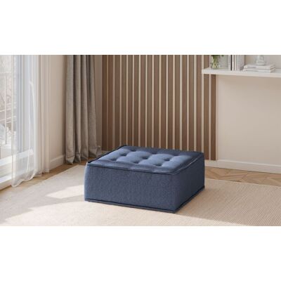 Fun Möbel Polsterhocker Modul SANDE Stoff Raven Blau Fun Möbel Polsterhocker Modul SANDE Stoff Raven Blau