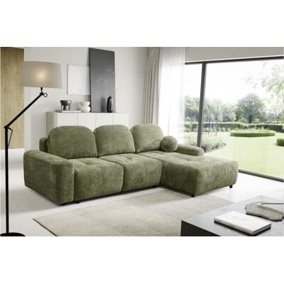 Fun Möbel Ecksofa Schlafsofa Sofa ARGOS in Stoff Vibe Olivgrün Ottomane Rechts Fun Möbel Ecksofa Schlafsofa Sofa ARGOS in Stoff Vibe Olivgrün Ottomane Rechts