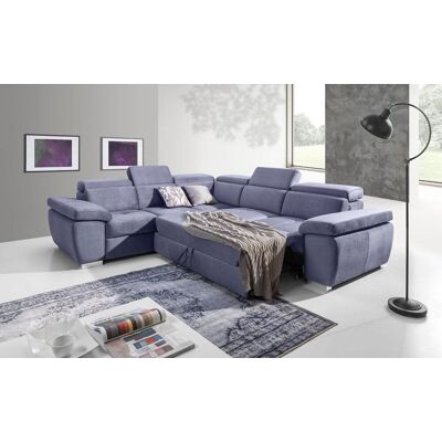 Fun Moebel Ecksofa Schlafsofa ROXI Violett Kurze Schenkel Links Fun Moebel Ecksofa Schlafsofa ROXI Violett Kurze Schenkel Links