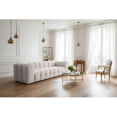 Fun Möbel Sofa Designersofa SOLVIE 4-Sitzer in Stoff Moly Creme Fun Möbel Sofa Designersofa SOLVIE 4-Sitzer in Stoff Moly Creme