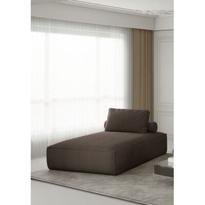 Fun Moebel Chaiselongue Sezlong Liege CELES in Stoff Scala Schokoladenbraun Fun Moebel Chaiselongue Sezlong Liege CELES in Stoff Scala Schokoladenbraun