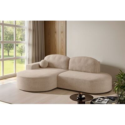 Fun Möbel Ecksofa Schlafsofa Sofa GIRONA Stoff Arena Sand Ottomane Links Fun Möbel Ecksofa Schlafsofa Sofa GIRONA Stoff Arena Sand Ottomane Links