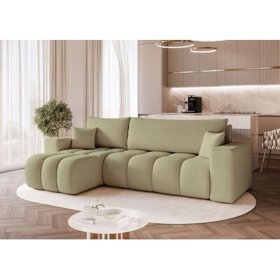 Fun Möbel Ecksofa Schlafsofa Sofa ANABEL in Stoff Centaur Mintgrün Ottomane Links Fun Möbel Ecksofa Schlafsofa Sofa ANABEL in Stoff Centaur Mintgrün Ottomane Links