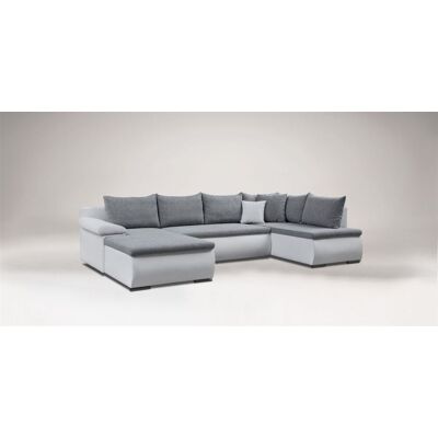 Fun Moebel - Camilla U-Form - Weiß-Grau - Sofa Fun Moebel - Camilla U-Form - Weiß-Grau - Sofa