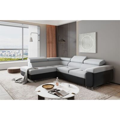 Fun Moebel Ecksofa Sofa JADE Stoff Monolith Anthrazit / Hellgrau mit Schlaffunktion Otto... Fun Moebel Ecksofa Sofa JADE Stoff Monolith Anthrazit / Hellgrau mit Schlaffunktion Otto...