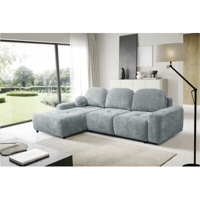 Fun Möbel Ecksofa Schlafsofa Sofa ARGOS in Stoff Vibe Blaugrau Ottomane Links Fun Möbel Ecksofa Schlafsofa Sofa ARGOS in Stoff Vibe Blaugrau Ottomane Links