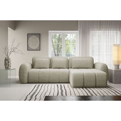 Fun Möbel Ecksofa Schlafsofa Sofa CARIA in Stoff Quelle Ecru Ottomane Rechts Fun Möbel Ecksofa Schlafsofa Sofa CARIA in Stoff Quelle Ecru Ottomane Rechts