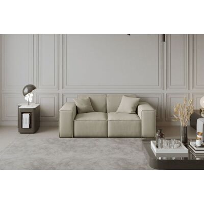Fun Möbel CELES - Creme Opera Velvet 2-Sitzer - Sofa Fun Möbel CELES - Creme Opera Velvet 2-Sitzer - Sofa