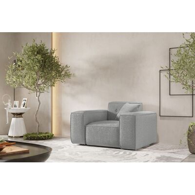 Fun Möbel Sessel Designersessel CESINA in Stoff Ascot Bukla Grau Fun Möbel Sessel Designersessel CESINA in Stoff Ascot Bukla Grau