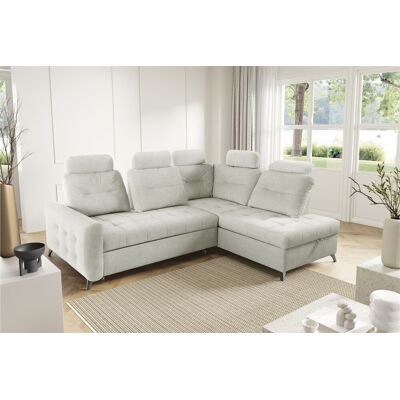 Fun Moebel Ecksofa Schlafsofa Sofa WENDIE Stoff Hold Me Hellbeige Ottomane Rechts Fun Moebel Ecksofa Schlafsofa Sofa WENDIE Stoff Hold Me Hellbeige Ottomane Rechts