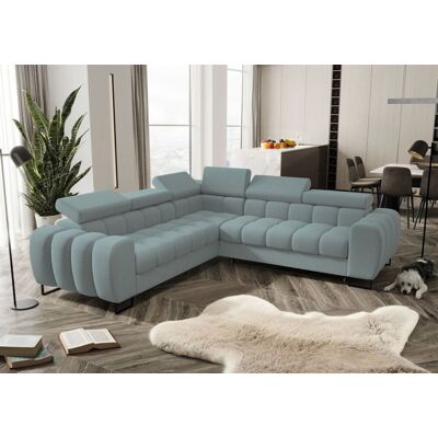 Fun Moebel Ecksofa Schlafsofa BASTIEN in Stoff Gemma Türkis Seite Universal Fun Moebel Ecksofa Schlafsofa BASTIEN in Stoff Gemma Türkis Seite Universal