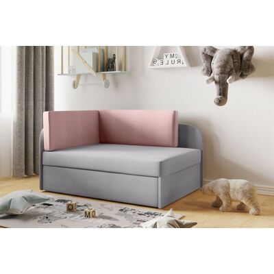 Fun Moebel Sofa Kindersofa Schlafsofa inkl. Bettkasten MAILO Seite Rechts Stoff Hellgrau... Fun Moebel Sofa Kindersofa Schlafsofa inkl. Bettkasten MAILO Seite Rechts Stoff Hellgrau...