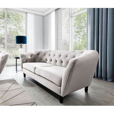 Fun Moebel Sofa Designersofa CHARLOTTE 3-Sitzer in Stoff Matt Velvet Cappuccino Fun Moebel Sofa Designersofa CHARLOTTE 3-Sitzer in Stoff Matt Velvet Cappuccino