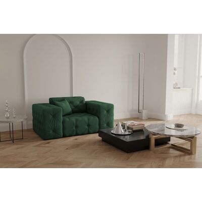 Fun Moebel Sessel Designersessel CHANTAL in Stoff Opera Velvet Grün Fun Moebel Sessel Designersessel CHANTAL in Stoff Opera Velvet Grün