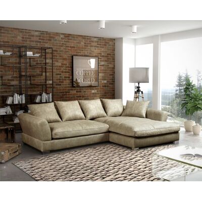 Fun Moebel - TIZIAN - L-Form - Wildlederoptik-Beige - Couchgarnitur Fun Moebel - TIZIAN - L-Form - Wildlederoptik-Beige - Couchgarnitur