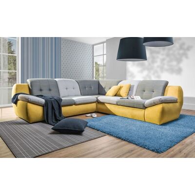 Fun Moebel - PEDRO - Gelb-Grau - Linkes Bein - Sofa bed Fun Moebel - PEDRO - Gelb-Grau - Linkes Bein - Sofa bed