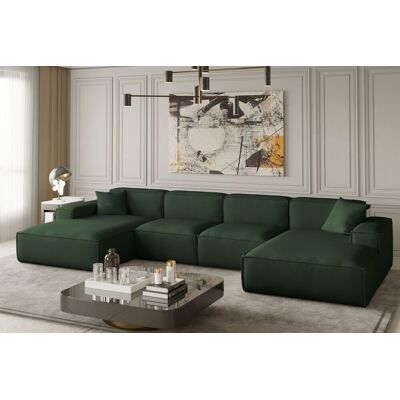 Fun Moebel - CELES - U-Form - Opera Velvet Grün - Sectional Fun Moebel - CELES - U-Form - Opera Velvet Grün - Sectional