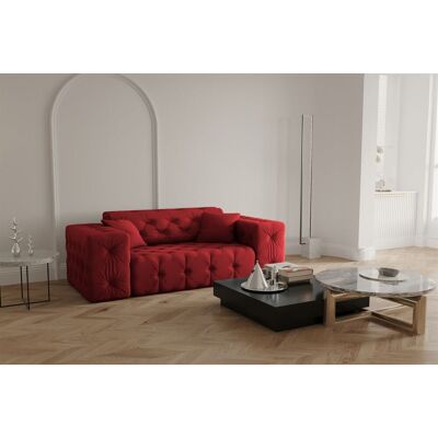 Fun Moebel - CHANTAL - Opera Velvet - Rubinrot - Sofa Fun Moebel - CHANTAL - Opera Velvet - Rubinrot - Sofa