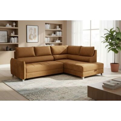Fun Möbel Ecksofa Schlafsofa Sofa MARNO in Stoff Chill Me Honiggelb Ottomane Rechts Fun Möbel Ecksofa Schlafsofa Sofa MARNO in Stoff Chill Me Honiggelb Ottomane Rechts