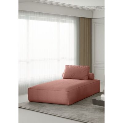 Fun Moebel - CELES - Koralle - Stoff Scala - Chaiselongue Fun Moebel - CELES - Koralle - Stoff Scala - Chaiselongue