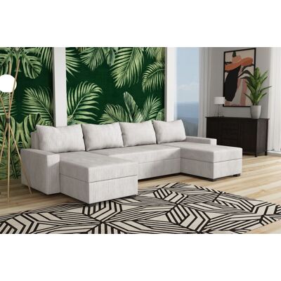 Fun Möbel Wohnlandschaft Schlafsofa Sofa AGNETA Stoff Lincoln Creme Fun Möbel Wohnlandschaft Schlafsofa Sofa AGNETA Stoff Lincoln Creme