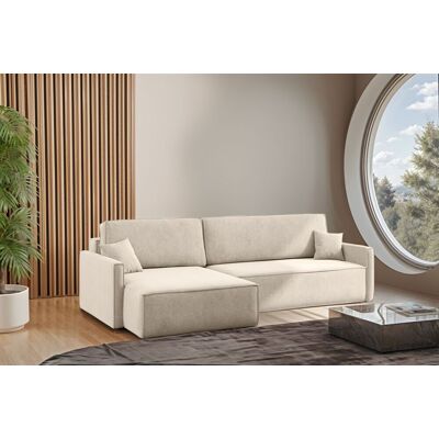 Fun Moebel Ecksofa Schlafsofa Sofa LOUIS Stoff Salvador Beige Ottomane Links Fun Moebel Ecksofa Schlafsofa Sofa LOUIS Stoff Salvador Beige Ottomane Links