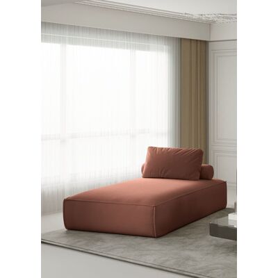 Fun Moebel Chaiselongue Sezlong Liege CELES in Stoff Opera Velvet Kupferbraun Fun Moebel Chaiselongue Sezlong Liege CELES in Stoff Opera Velvet Kupferbraun