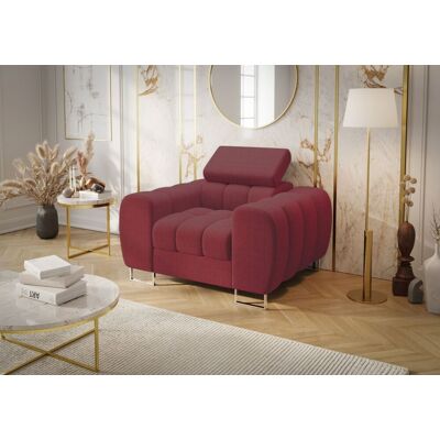 Fun Moebel Sessel Designersessel BASTIEN in Stoff Gemma Rot Fun Moebel Sessel Designersessel BASTIEN in Stoff Gemma Rot