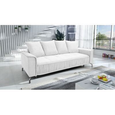 Fun Möbel Schlafsofa Sofa 3-Sitzer FLORENCE Stoff Bubble Creme Fun Möbel Schlafsofa Sofa 3-Sitzer FLORENCE Stoff Bubble Creme