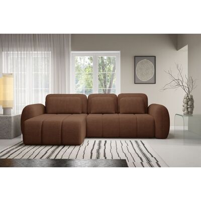 Fun Möbel Ecksofa Schlafsofa Sofa CARIA in Stoff Quelle Rotbraun Ottomane Links Fun Möbel Ecksofa Schlafsofa Sofa CARIA in Stoff Quelle Rotbraun Ottomane Links