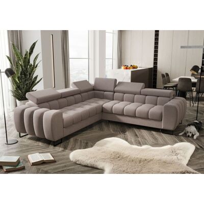 Fun Moebel Ecksofa Schlafsofa BASTIEN in Stoff Gemma Aschgrau Seite Universal Fun Moebel Ecksofa Schlafsofa BASTIEN in Stoff Gemma Aschgrau Seite Universal