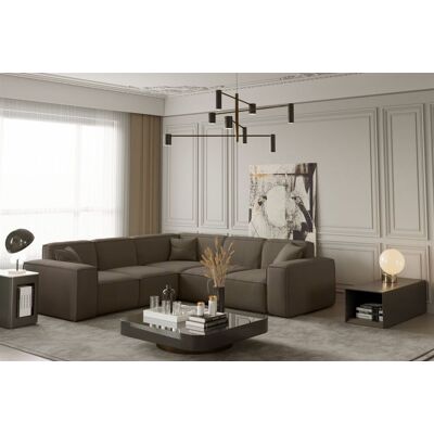 Fun Möbel - CELES - Taupe - Opera Velvet - Sofa Fun Möbel - CELES - Taupe - Opera Velvet - Sofa