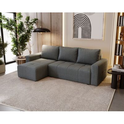 Fun Möbel Ecksofa Schlafsofa NOHA in Stoff Now or Never Dunkelgrau Ottomane Links Fun Möbel Ecksofa Schlafsofa NOHA in Stoff Now or Never Dunkelgrau Ottomane Links