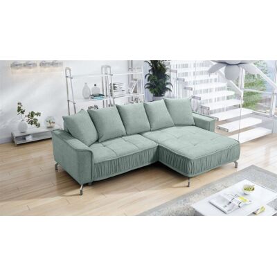 Fun Möbel Ecksofa Schlafsofa Sofa FLORENCE Stoff Bubble Pistazie Ottomane Rechts Fun Möbel Ecksofa Schlafsofa Sofa FLORENCE Stoff Bubble Pistazie Ottomane Rechts
