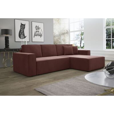 Fun Moebel Ecksofa Schlafsofa Sofa CONOR PREMIUM Stoff Kronos Altrosa Ottomane Rechts Fun Moebel Ecksofa Schlafsofa Sofa CONOR PREMIUM Stoff Kronos Altrosa Ottomane Rechts