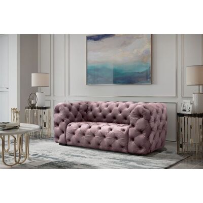 Fun Moebel Sofa Designersofa NATALIE 2-Sitzer in Stoff Riviera Rose Fun Moebel Sofa Designersofa NATALIE 2-Sitzer in Stoff Riviera Rose