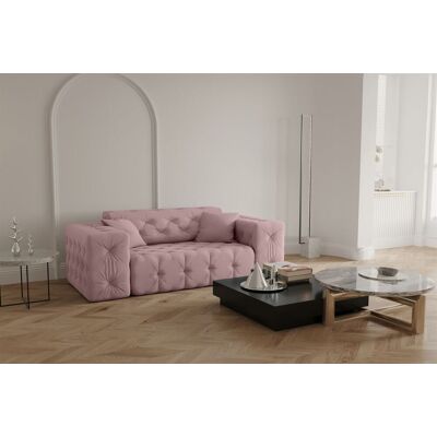 Fun Moebel - CHANTAL - Pink - Opera Velvet - Sofa Fun Moebel - CHANTAL - Pink - Opera Velvet - Sofa