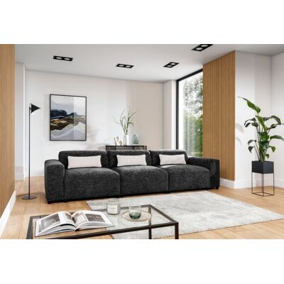 Fun Möbel Bigsofa Designersofa Sofa ROMY 4-Sitzer in Stoff Enjoy Me Schwarz Fun Möbel Bigsofa Designersofa Sofa ROMY 4-Sitzer in Stoff Enjoy Me Schwarz