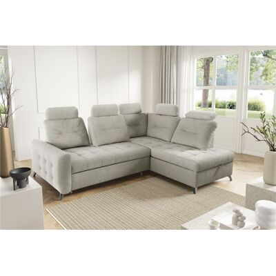 Fun Moebel Ecksofa Schlafsofa Sofa WENDIE Stoff Hold Me Beige Ottomane Rechts Fun Moebel Ecksofa Schlafsofa Sofa WENDIE Stoff Hold Me Beige Ottomane Rechts