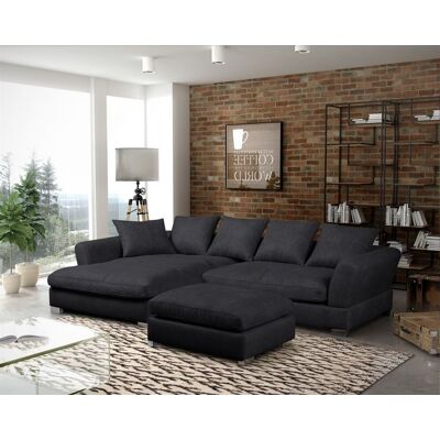 Fun Moebel Couchgarnitur TIZIAN diverse Stoff und Farbvarianten/ Links+Hocker Fun Moebel Couchgarnitur TIZIAN diverse Stoff und Farbvarianten/ Links+Hocker