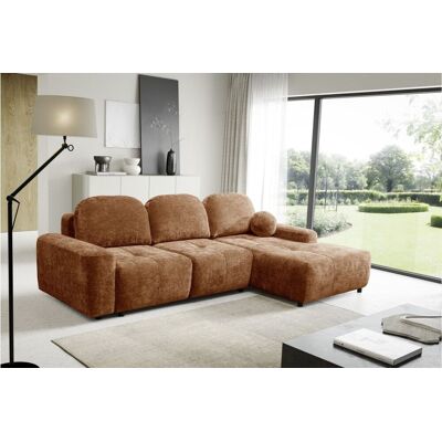 Fun Möbel Ecksofa Schlafsofa Sofa ARGOS in Stoff Vibe Rostbraun Ottomane Rechts Fun Möbel Ecksofa Schlafsofa Sofa ARGOS in Stoff Vibe Rostbraun Ottomane Rechts