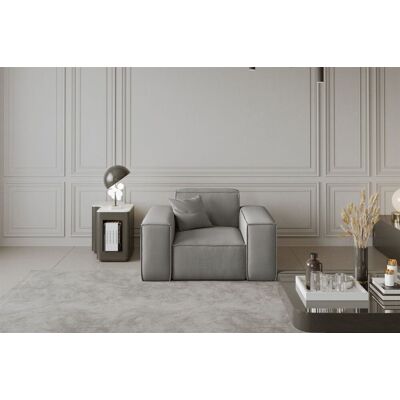 Fun Moebel Sessel Designersessel CELES in Stoff Opera Velvet Silbergrau Fun Moebel Sessel Designersessel CELES in Stoff Opera Velvet Silbergrau