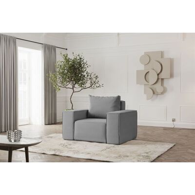 Fun Möbel Sessel Designersessel ESTELLE in Stoff Opera Velvet Grau Fun Möbel Sessel Designersessel ESTELLE in Stoff Opera Velvet Grau