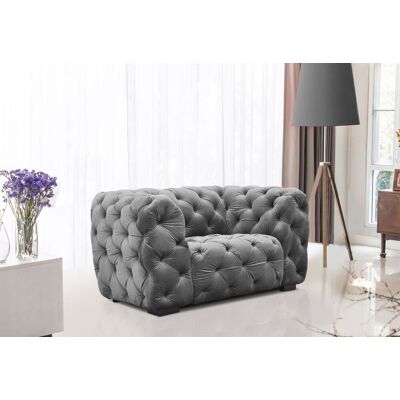 Fun Moebel Sessel Designersessel NATALIE in Stoff Riviera Steel Fun Moebel Sessel Designersessel NATALIE in Stoff Riviera Steel